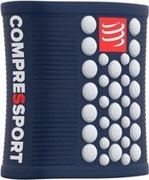 Compressport Sweatbands 3D.Dots - blauw/wit - maat One size