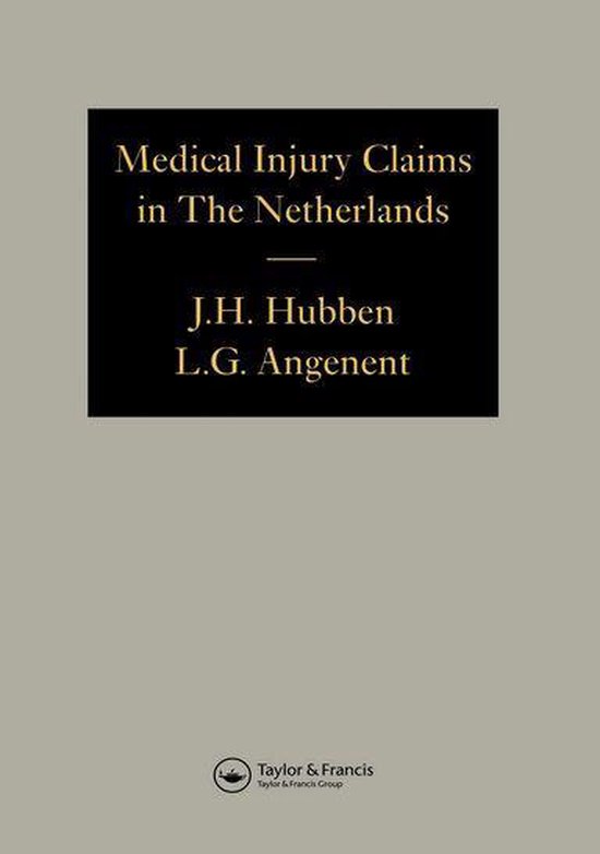 Medical Injury Claims in the Netherlands 1980-1990 - cover