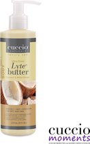Cuccio Bodybutter Lyte 237 ml Coconut & White Ginger 24 uur Hydraterend –verfrissend - Bodylotion en de perfecte handcrème in 1- Ideaal voor jouw eigen Spa – Ritueel @ Home