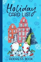 Holiday Card List Address Book: A Six-Year Christmas Card Tracking Book