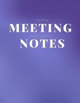My Boring Meeting Survival Guide and Notes: 8.5x11 Meeting Notebook and Puzzle Book