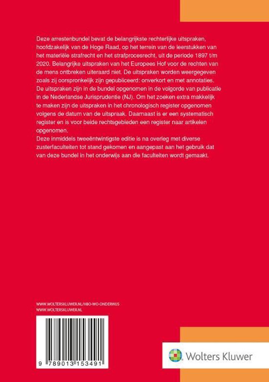 College aantekeningen Strafprocesrecht  Hoorcolleges en casuscolleges strafrecht/strafprocesrecht 2020, ISBN: 9789013153491