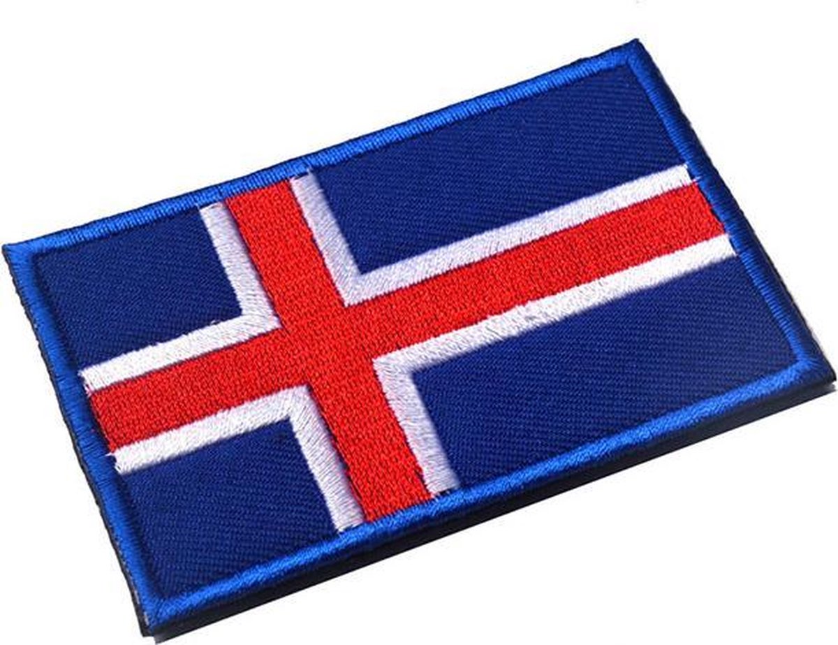 AuBor ®. Patch Scandinavië, IJsland 60mm x 35mm