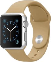 iWatch bandje – Walnoot– 38/40 mm  – Apple Watch – Sportbandje – Walnut - S/M – Siliconen - Apple Watch Serie 3/2/1 – Apple Watch Serie 5/4