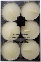 Rasteli - aromatische theelichtjes / waxinelinchtjes - vanille - 6 stuks
