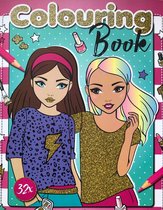 Kleurboek meiden Modellen Colouring Book