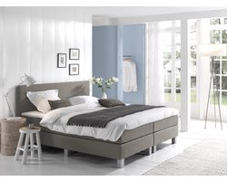 Anno 1588 VEDO Boxspringset - Pocketvering - Luxe Topper - Inclusief Dekbed en Kussens - Beige - 180x200 cm