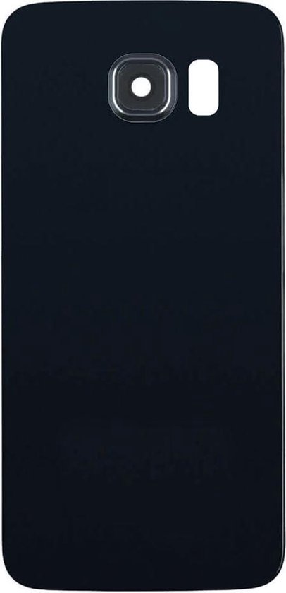 Achterkant met camera lens voor Geschikt voor Samsung Galaxy S6 - Zwart