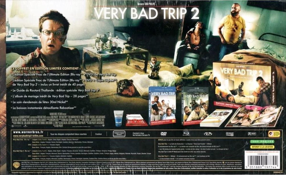 Very bad trip 2 - DVD boxset double Bluray + livres (Blu-ray) | Dvd's |  bol.com