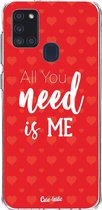 Casetastic Samsung Galaxy A21s (2020) Hoesje - Softcover Hoesje met Design - All you need is me Print