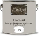 Lifestyle Pearl Mat - Extra reinigbare muurverf - Wit - 2.5 liter