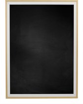 Zwart Krijtbord met Houten Lijst - Wit / Blank - 33 x 43 cm - Lijstbreedte: 20 mm - Tweekleurig