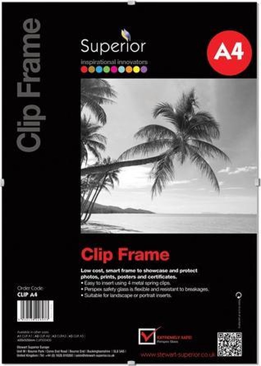 Seco clipframe - A4 - 21.0 x 29.7cm - fotolijst - SE-CLIP-A4