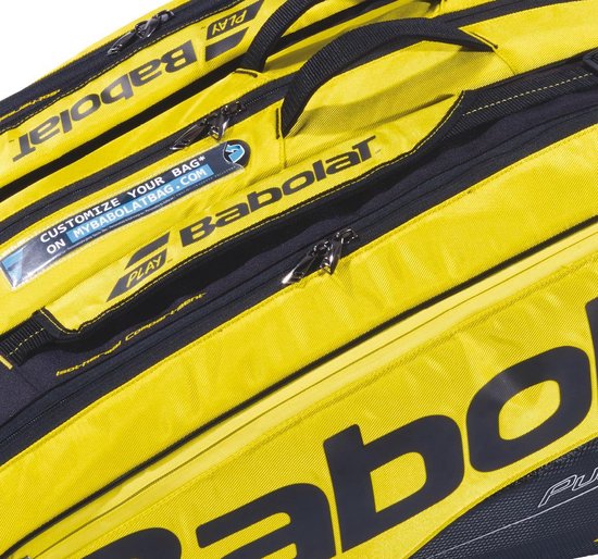 Babolat Pure X12 Racketholder - Tennistas - Tot rackets - Geel | bol.com