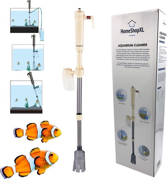 HSXL - Aquarium Stofzuiger voor Bodem - op Batterijen - Draadloos - Pomp - Elektrische Bodem reiniger - Aquarium schoonmaken