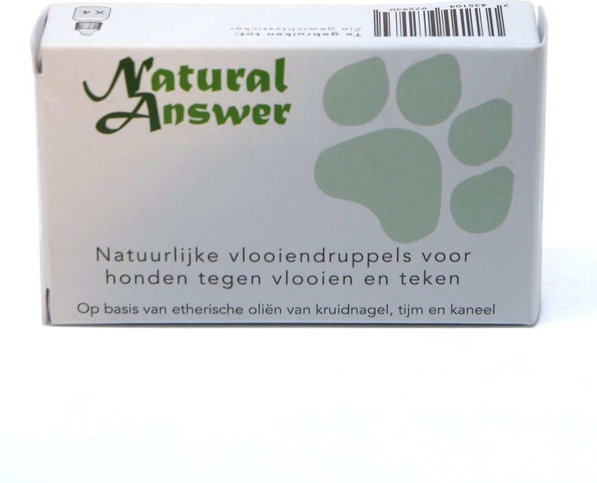 Hesje bijnaam Contract Natuurlijke vlooiendruppels tegen vlooien en teken voor honden | Natural  Answer (8-20 kg) | bol.com