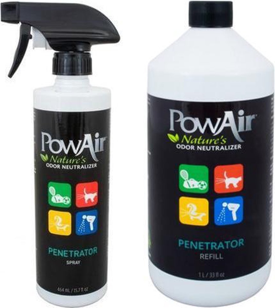 Bol.com PowAir Penetrator - Geurverwijderaar - Combi Spray 464 ml & Refill 922ml aanbieding