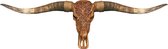 Skull Longhoorn - Bali - Premium - Wanddecoratie - Skull voor aan de muur - Skulls - Longhorn - Muurdecoratie - Longhoorn Skull - 145 cm