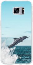 Samsung Galaxy S7 Edge Hoesje Transparant TPU Case - Dolphin #ffffff