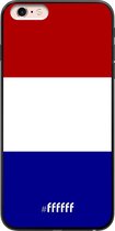 6F hoesje - geschikt voor iPhone 6 Plus -  Transparant TPU Case - Nederlandse vlag #ffffff