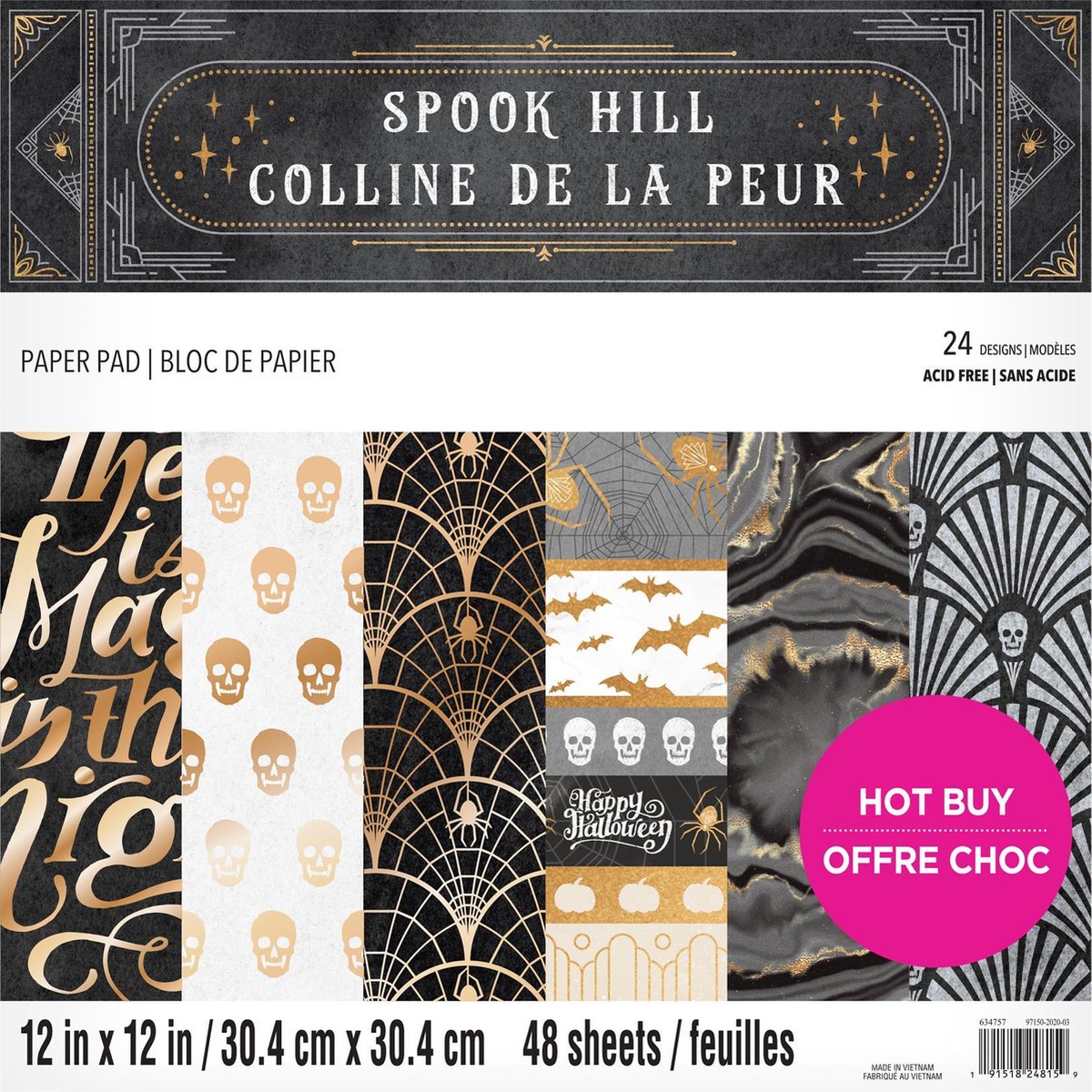 Craft Smith Spook Hill 12x12 Inch Paper Pad (MSE6144)