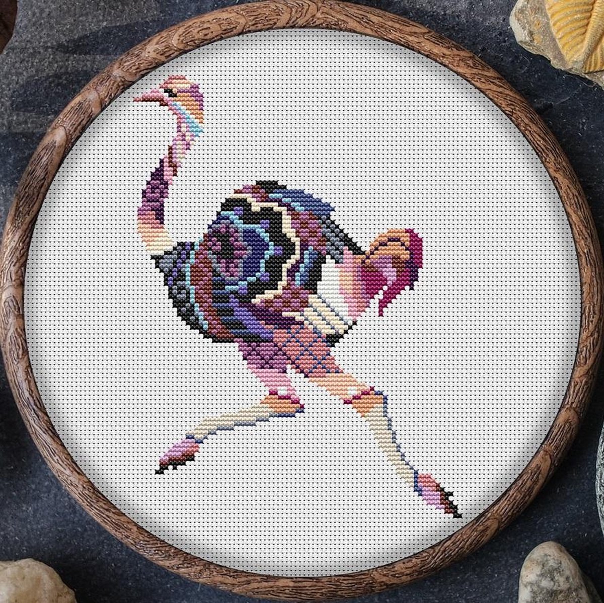 Borduurpakket MANDALA APS - EMOE - telpatroon om zelf te borduren - ook geschikt voor beginners