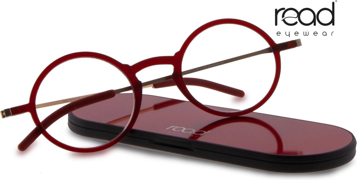 Read Eyewear CHAP33R Ultem leesbril +1.00 - Mat rood - Aluminium
