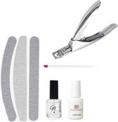 Nagelverzorging pakket - Manicure Set - Tipknipper - Vijlen Set - Nagel Olie Amandel - Nagellijm