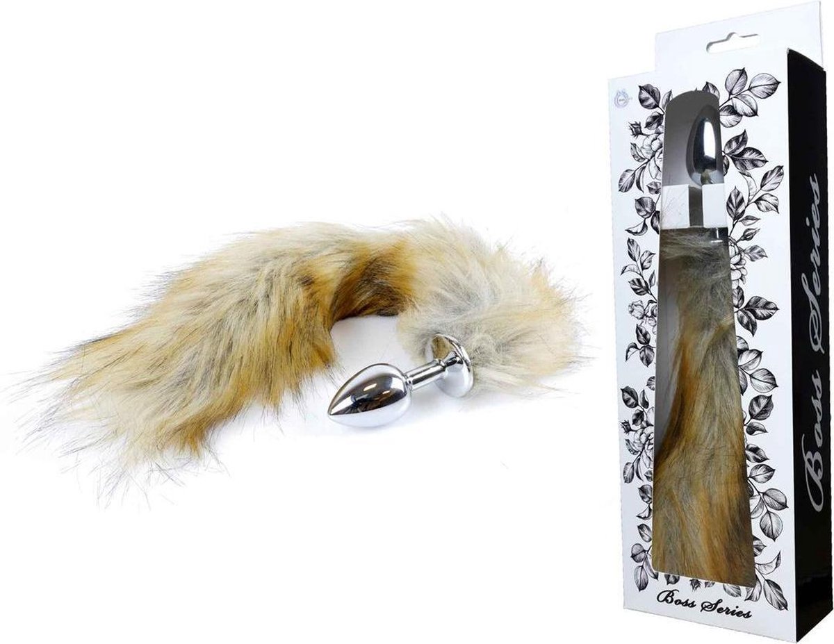 Goedkoopste Butt Plug- Fox TAIL- Vossen staart - Bruin - XL