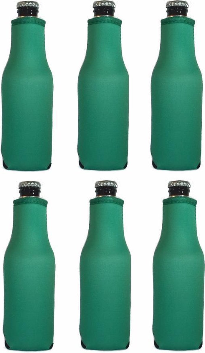 Eizook 2 st. Bierfles koelhoud hoesje - flessen koelhouder - bierfles - Groen van Merkloos — afbeelding 5
