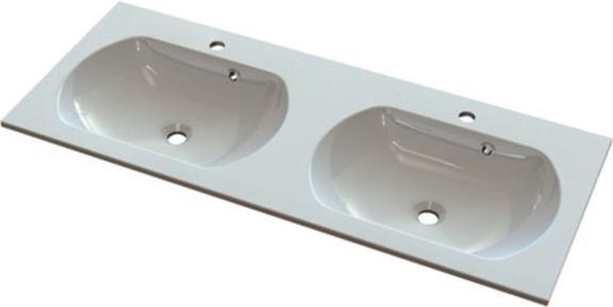 Nemo Start Neva meubelwastafel kunstmarmer 1200x500x15 mm wit