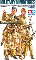 Tamiya German Artillery Crew Set - Africa Corps Luftwaffe + Ammo by Mig lijm