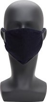 Wasbaar mondkapje - katoen - Navy blauw
