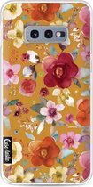 Casetastic Samsung Galaxy S10e Hoesje - Softcover Hoesje met Design - Flowers Mustard Print