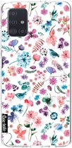 Casetastic Samsung Galaxy A51 (2020) Hoesje - Softcover Hoesje met Design - Flowers Wild Nature Print