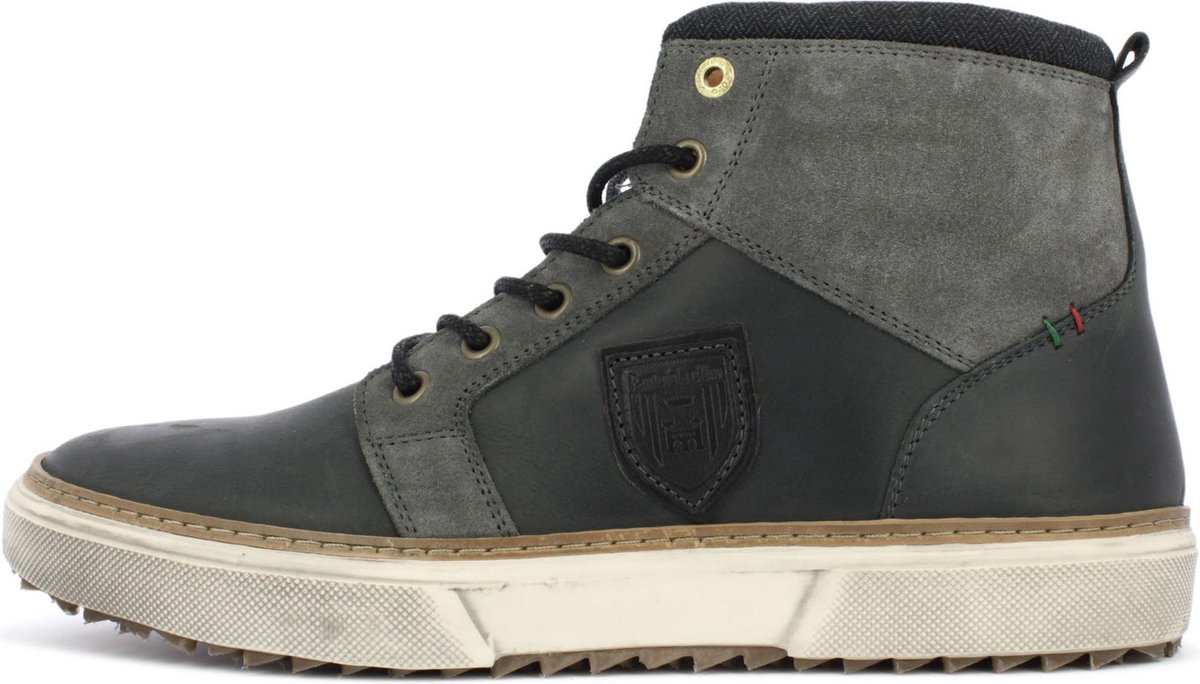 Pantofola d'Oro Benevento Boots Heren Leren Bottines Donker Grijs