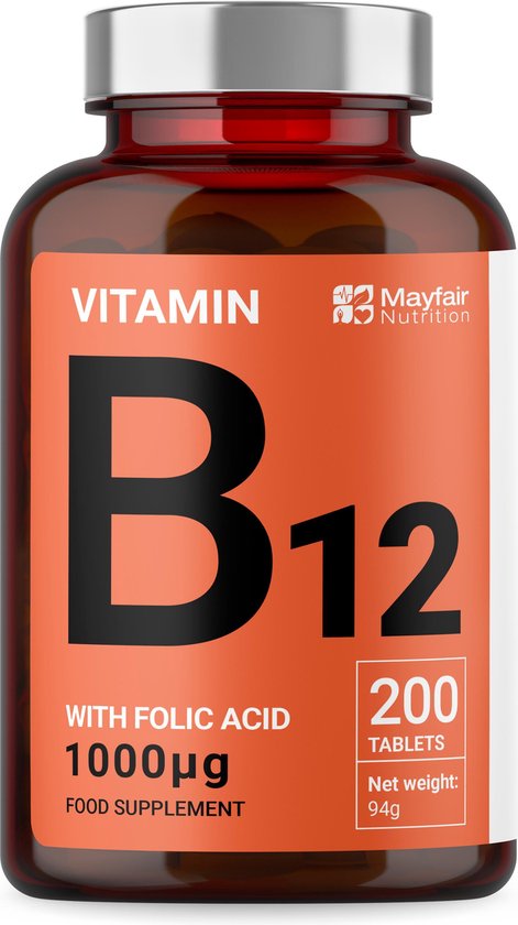 Vitamine B12 met foliumzuur | Premium 1400mg | en... |