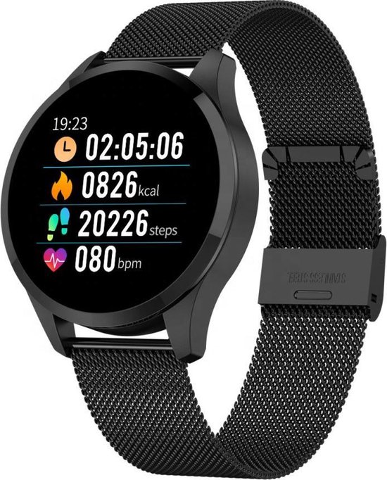 NIEUW Belesy® Q9 - Smartwatch - Zwart