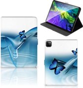 Étui pour tablette avec nom Housse iPad Pro 11 (2020) avec fermeture magnétique Papillons