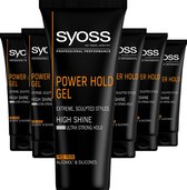 Bol.com SYOSS Men Power Hold Extreme Styling Gel 6x 250ml - Grootverpakking aanbieding