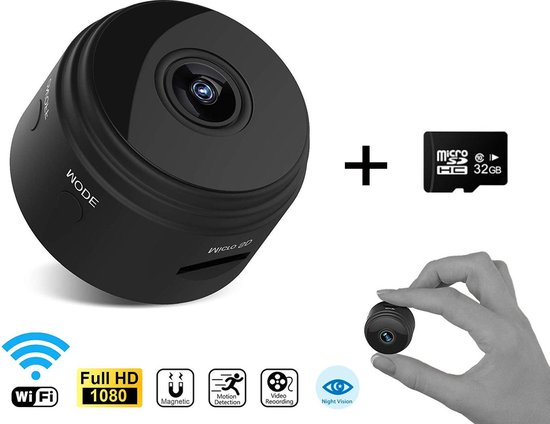 Bastix® - Verborgen Camera Wifi Met App - Draadloze Action Spycamera -  IP... | bol.com