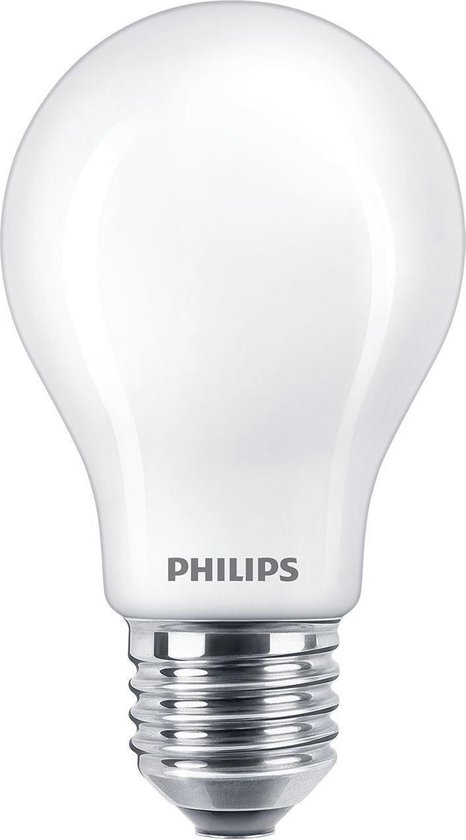 Philips LED lamp E27 Monochroom Lichtbron - Koel wit - 4,5W = 40W - Ø 60 mm - 1 stuk