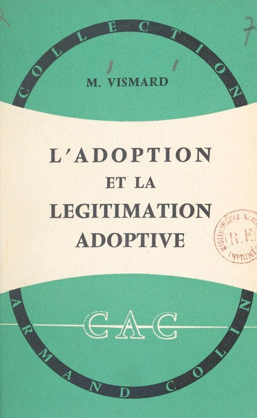 L'adoption et la légitimation adoptive - cover