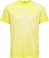 Only & Sons Pimmit Heren T-shirt - Geel - Maat L