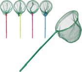 1x Bamboe vlindernet/visnet groen 40 cm - Schepnet - Visnetje/schepnetje/vlindernetje - Buiten speelgoed