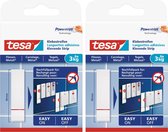 12x Tesa Powerstrips voor tegels/metaal klusbenodigdheden - Klusbenodigdheden - Huishouden - Plakstrips/powerstrips - Dubbelzijdig - Zelfklevend - Tape/strips/plakkers