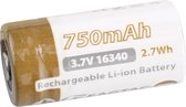 EagleTac 16340/RCR123A 750mAh 1.5A (Protected) - 1 Stuk