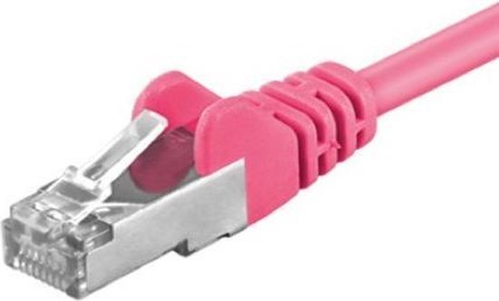 CAT5e FTP patchkabel / internetkabel 15 meter roze - netwerkkabel