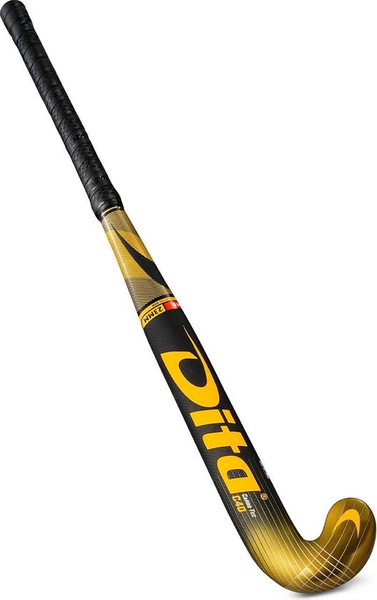 Dita Carbotec C40 L-Bow Hockeystick - 36 Inch - Zwart/Goud | bol.com