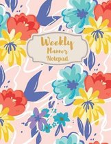 Weekly Planner Notepad: 2020 Year At A Glance And Vertical Dated Pages